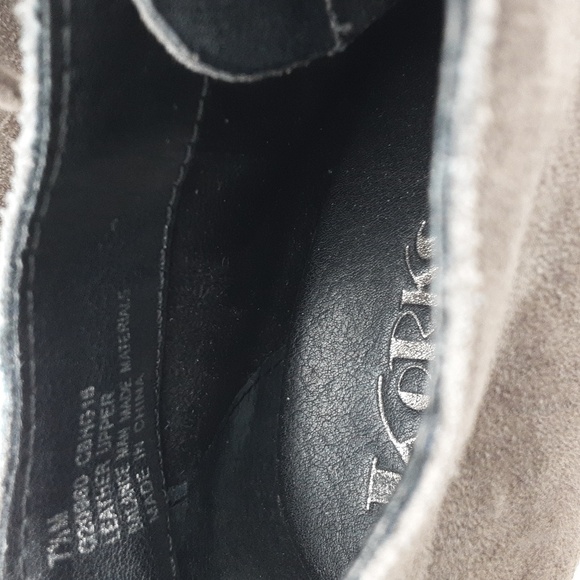 Kors Ease Brown Suede Ankle Boots Festival Rodeo Casual Office Women 7.5M Y2k - Picture 10 of 12